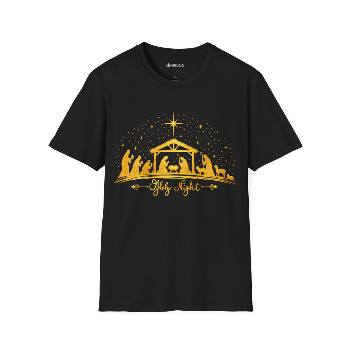 Holy Night Nativity Christmas T-Shirt