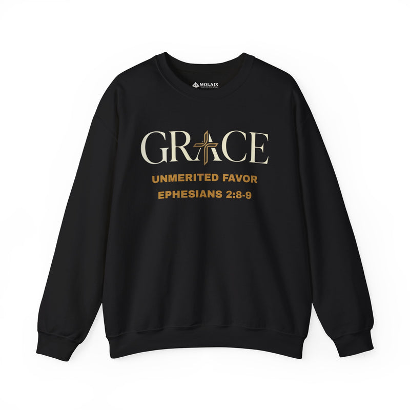 Grace Unmerited Favor Philippians 2:8-9 Christian Sweatshirt