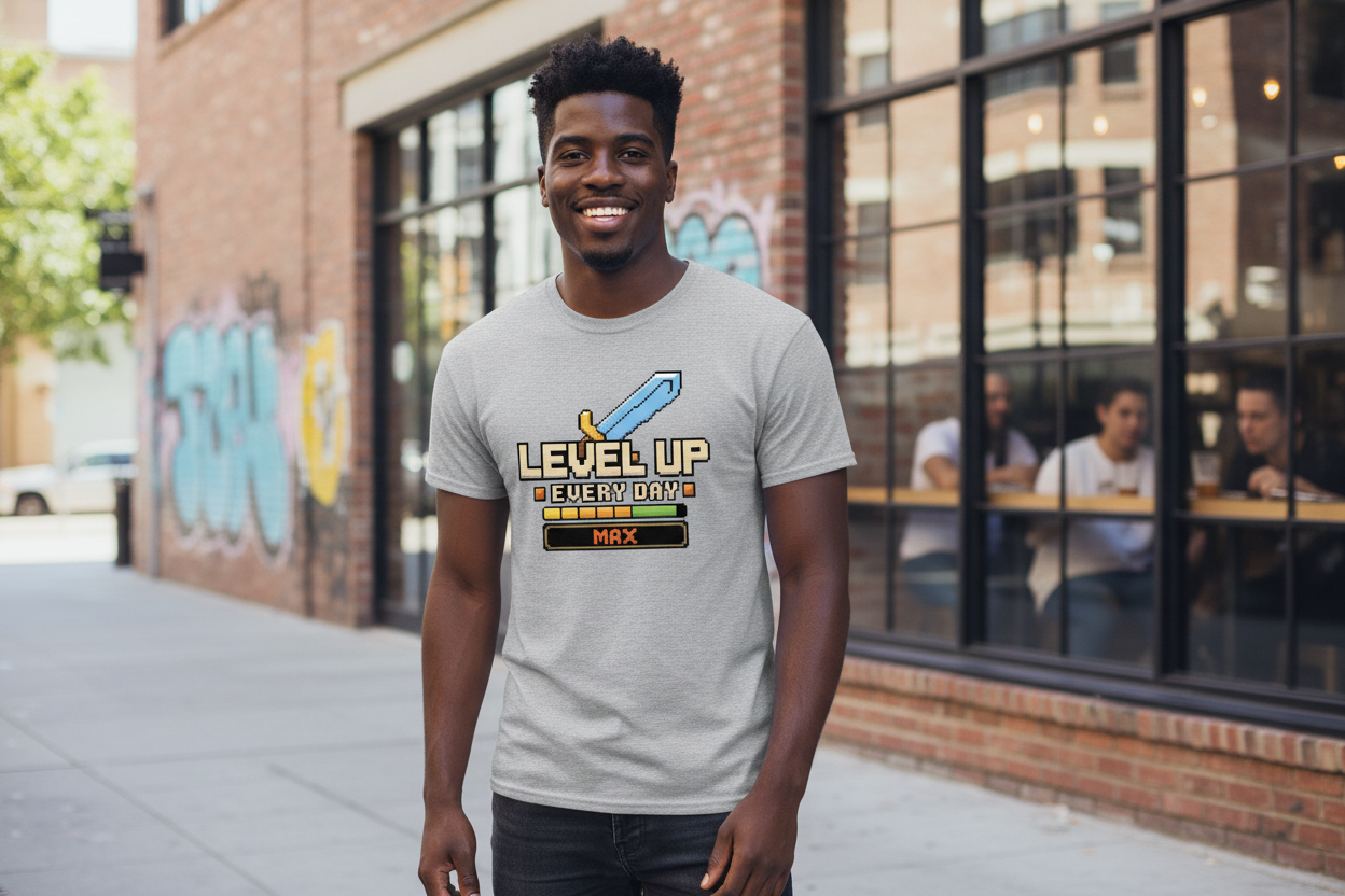 Level Up Tee – For Gamers Who Refuse to Stay on Level One - Molaix