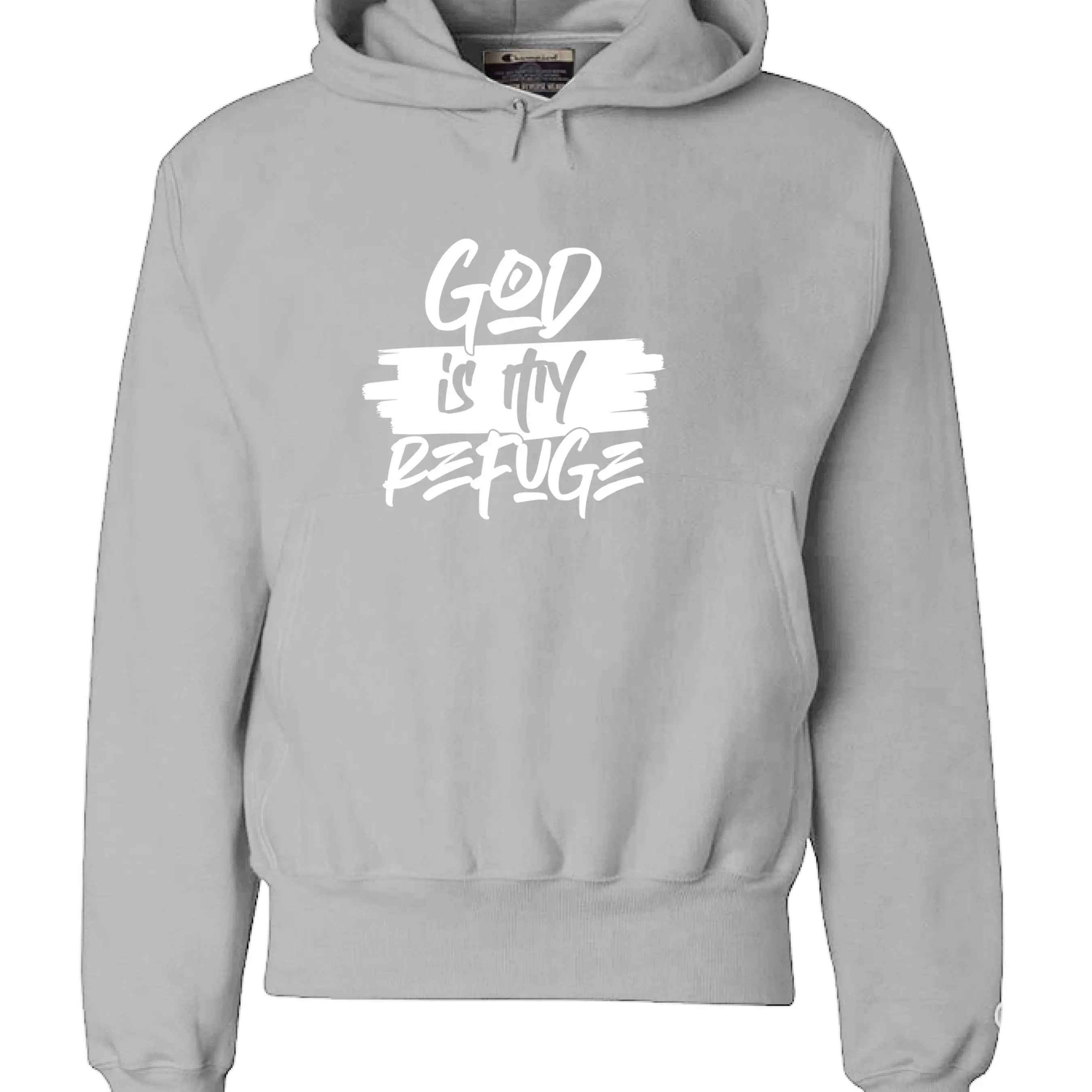 God is My Refuge Hoodie - Christian Faith Sweatshirt