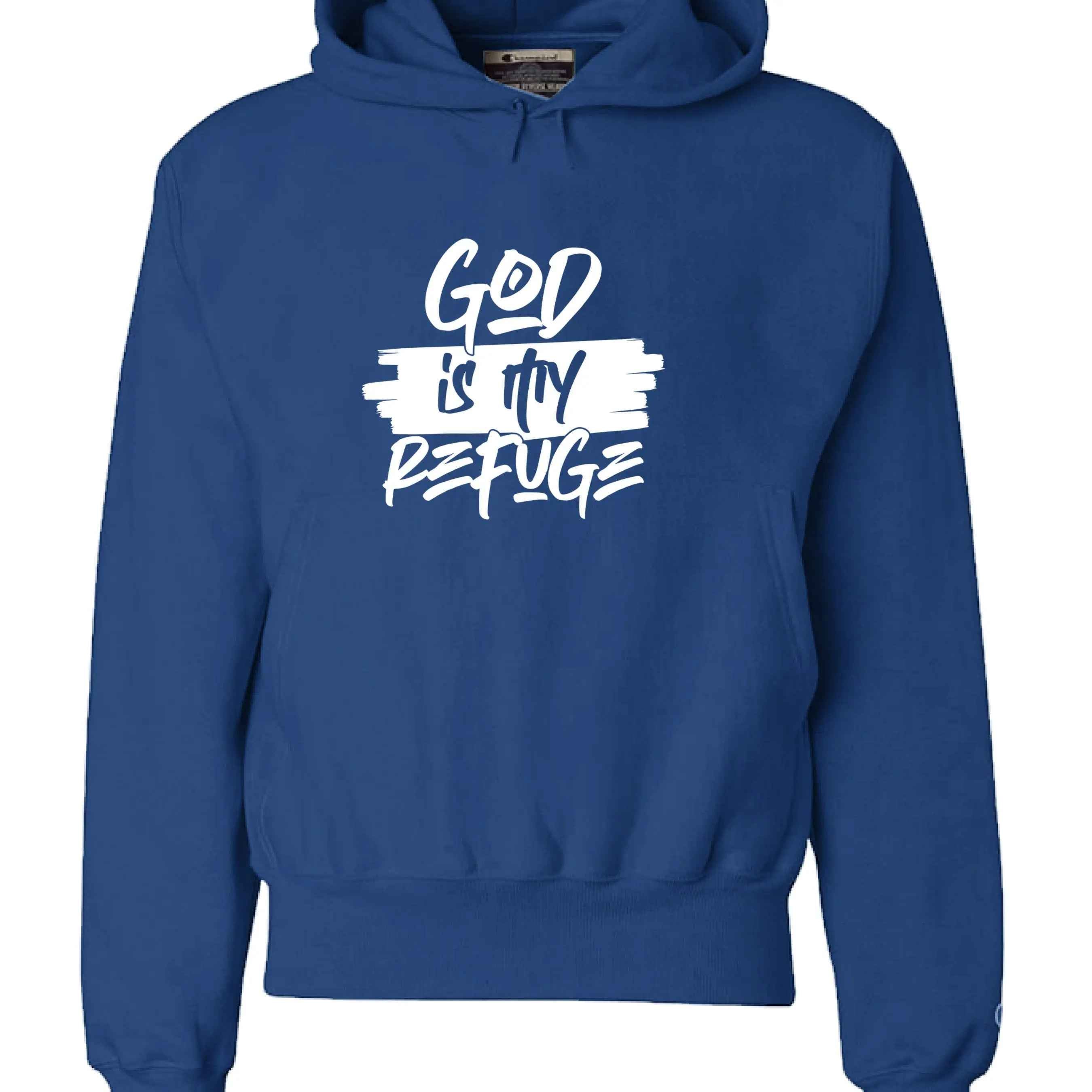God is My Refuge Hoodie - Christian Faith Sweatshirt