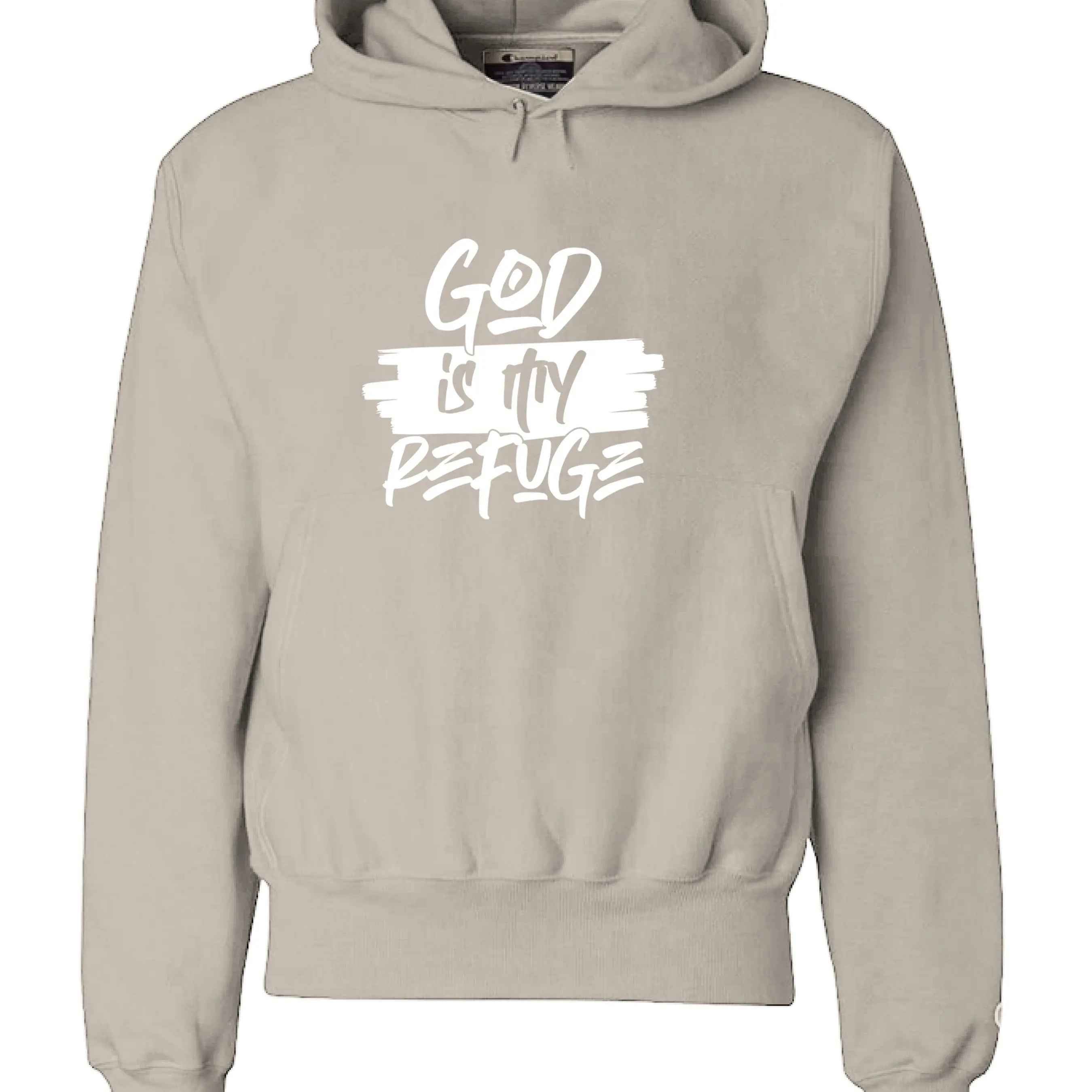 God is My Refuge Hoodie - Christian Faith Sweatshirt