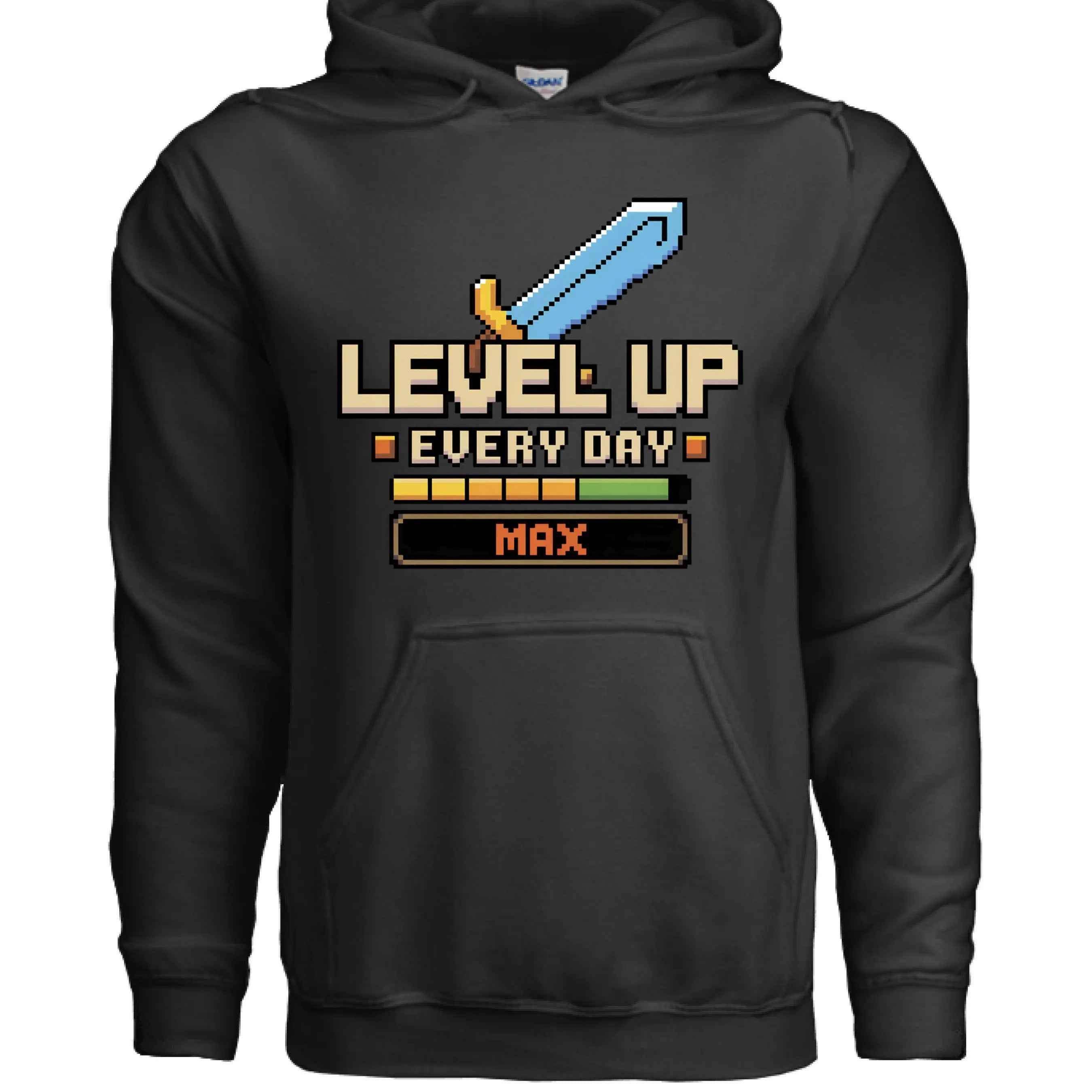 LEVEL UP Hoodie - Gamer Sweatshirt for Console & PC Fans