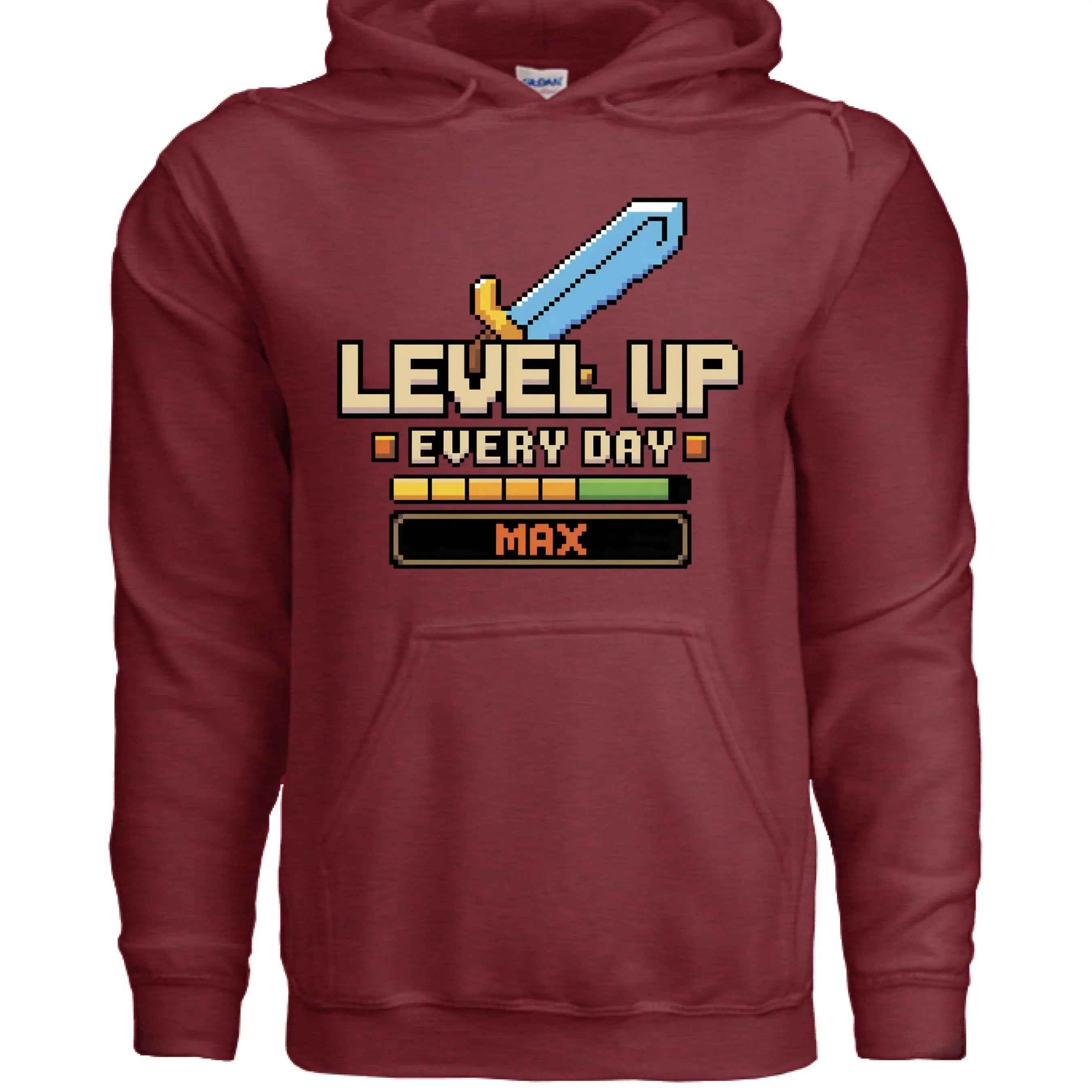 LEVEL UP Hoodie - Gamer Sweatshirt for Console & PC Fans