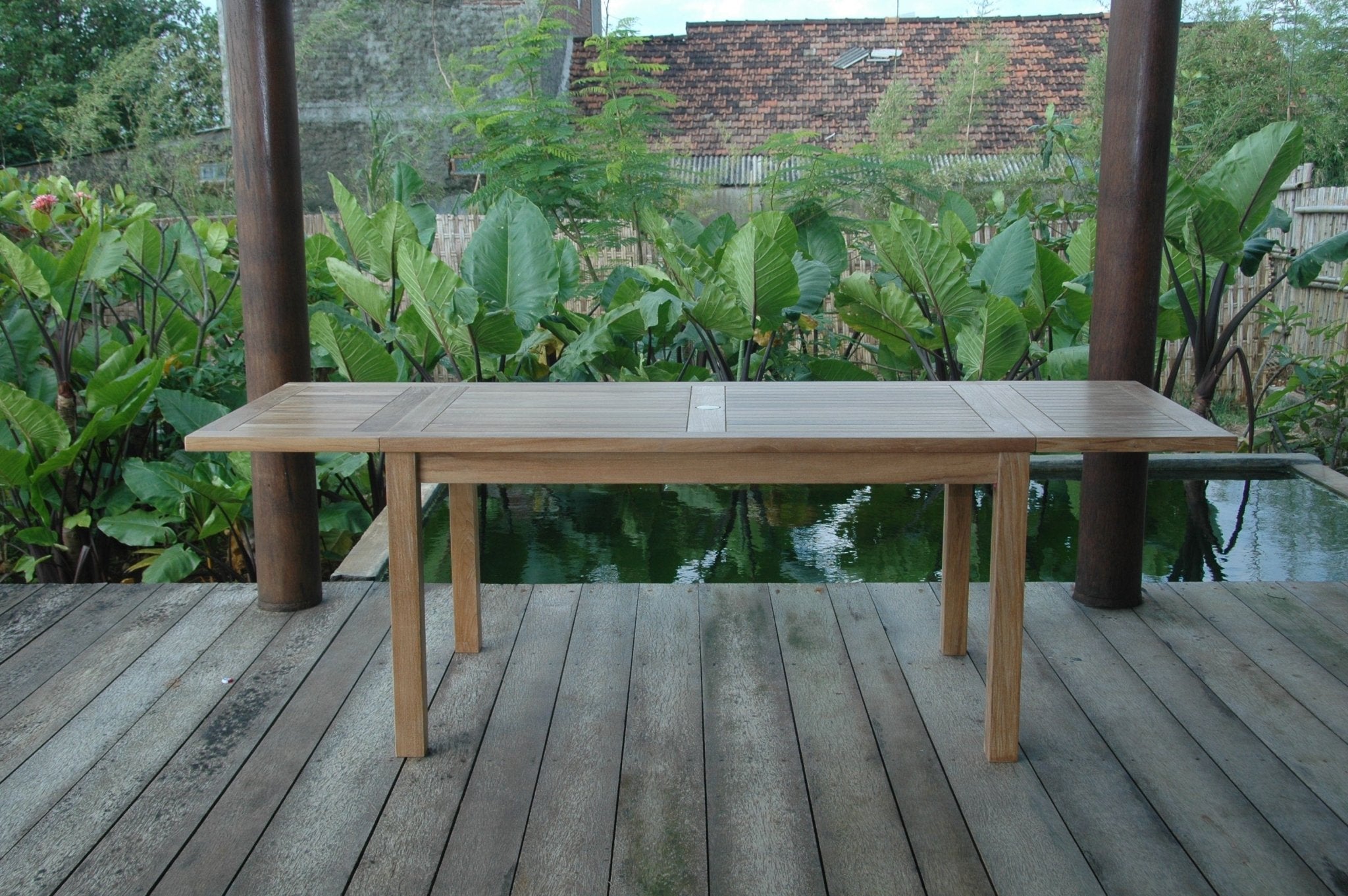 Bahama 95" Rectangular Table w/ Double Leaf Extensions - Molaix82045288650TBX-095R