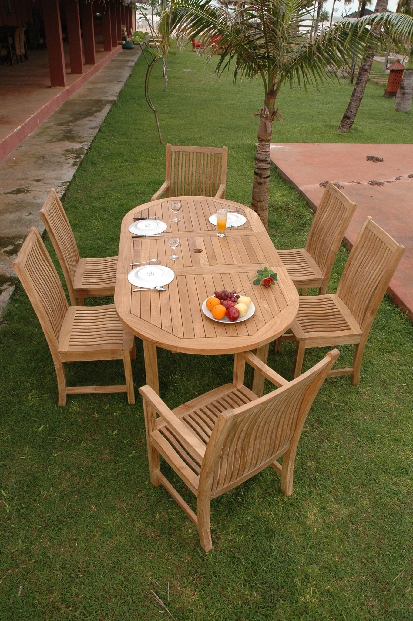Bahama Chicago 7-Pieces Dining Set A - Molaix82045294781BahamaSet-29