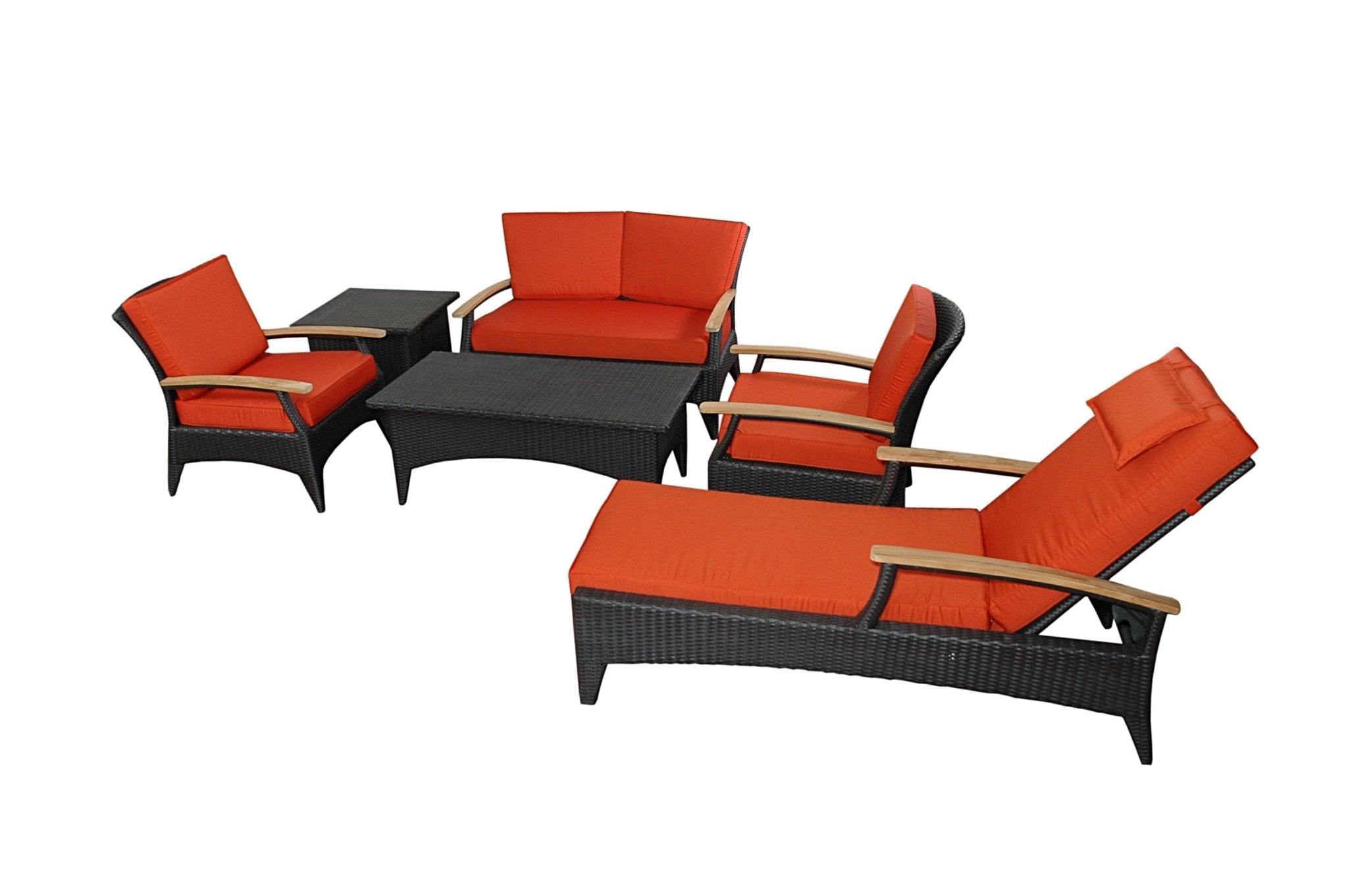 Bellagio 6-Pieces Deep Seating Set - Molaix82045297386BellagioSR-016DS