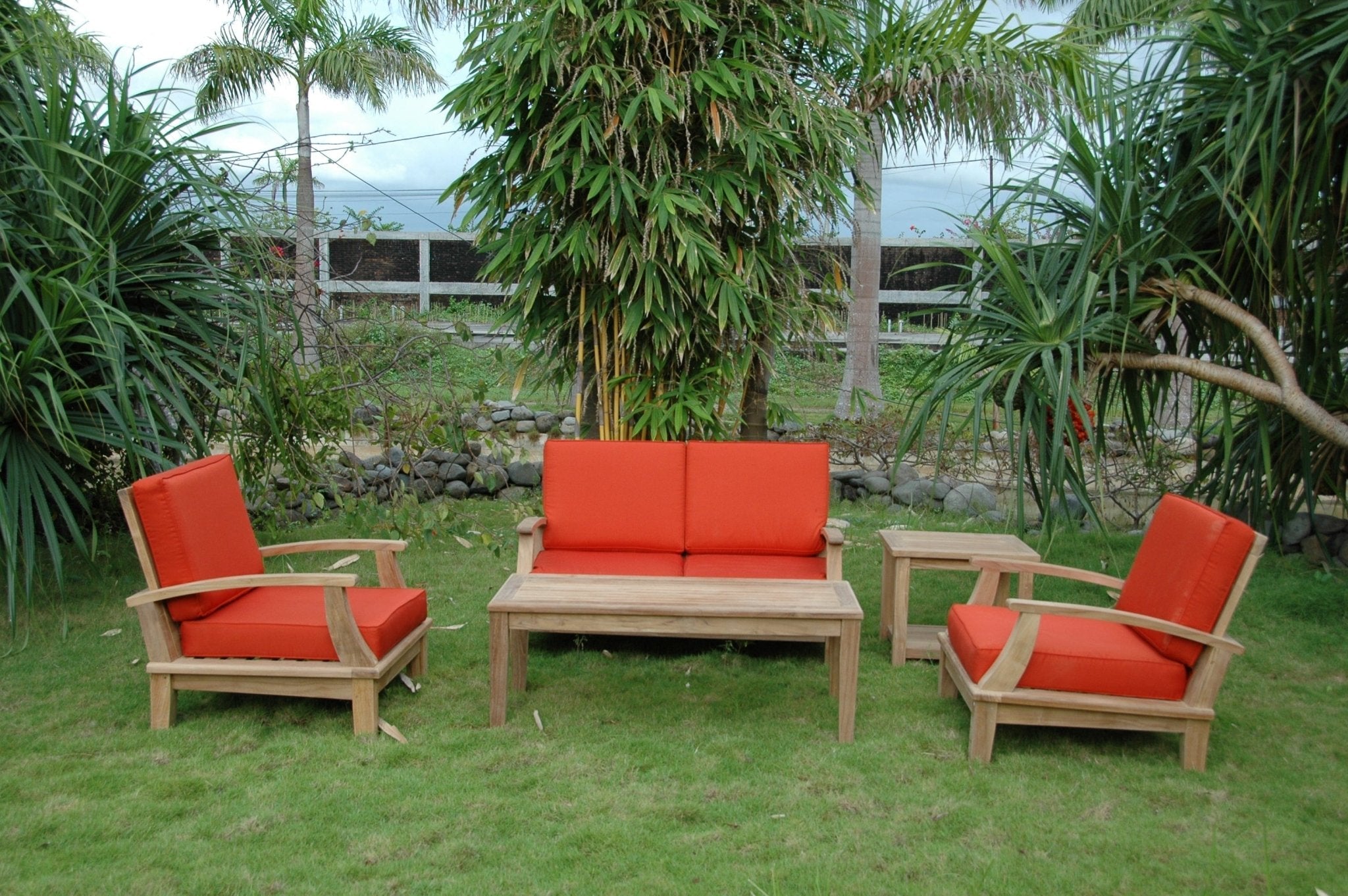 Brianna Bahama 5-Pieces Deep Seating Loveseat Set - Molaix82045294989BriannaSet-115