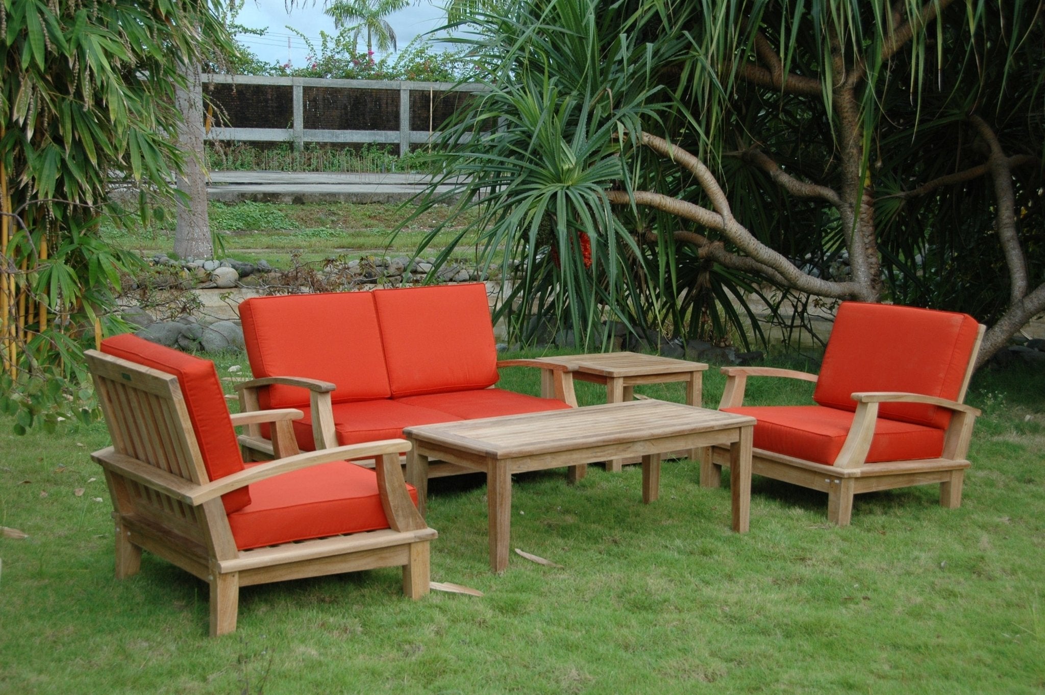 Brianna Bahama 5-Pieces Deep Seating Loveseat Set - Molaix82045294989BriannaSet-115