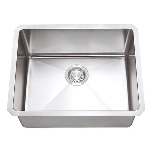 Builders Collection 18g Micro Radius 23×18 Single Bowl Undermount Stainless Steel Kitchen Sink - GSM-2318ADA - Molaix601946608253Kitchen SinksGSM-2318ADA