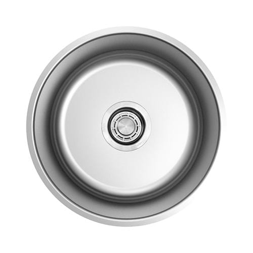 Builders Collection 18g Round 16″ Single Bowl Undermount Stainless Steel Bar Sink - GSR-18-16R - Molaix601946608345Bar SinksGSR-18-16R