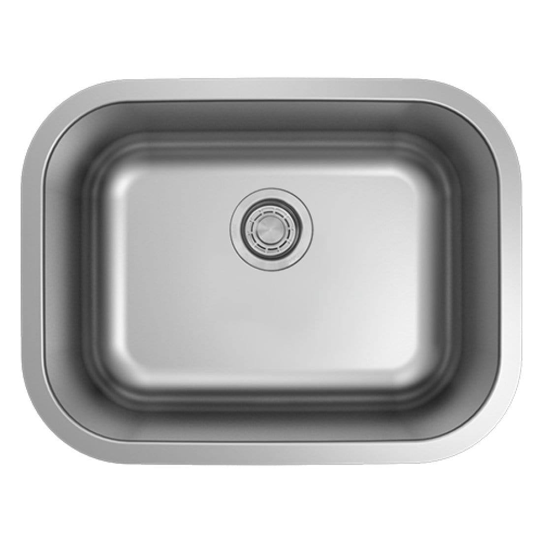 Builders Collection 18g Standard Radius 23×18 Single Bowl Undermount Stainless Steel Kitchen Sink - GSR-18-2318ADA - Molaix601946608383Kitchen SinksGSR-18-2318ADA