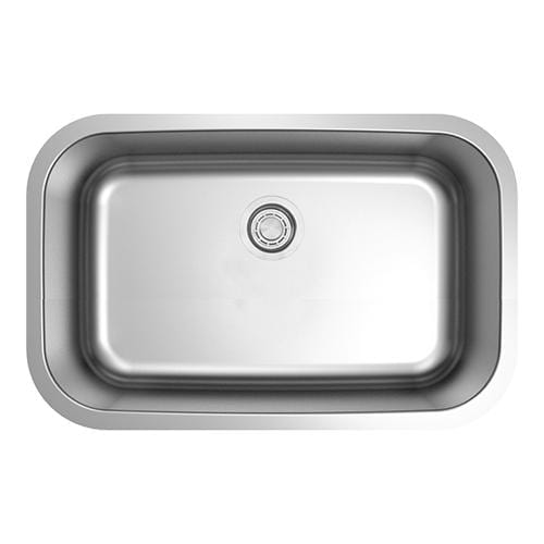 Builders Collection 18g Standard Radius 27×18 Single Bowl Undermount Stainless Steel Kitchen Sink - GSR-18-2718 - Molaix601946608406Kitchen SinksGSR-18-2718