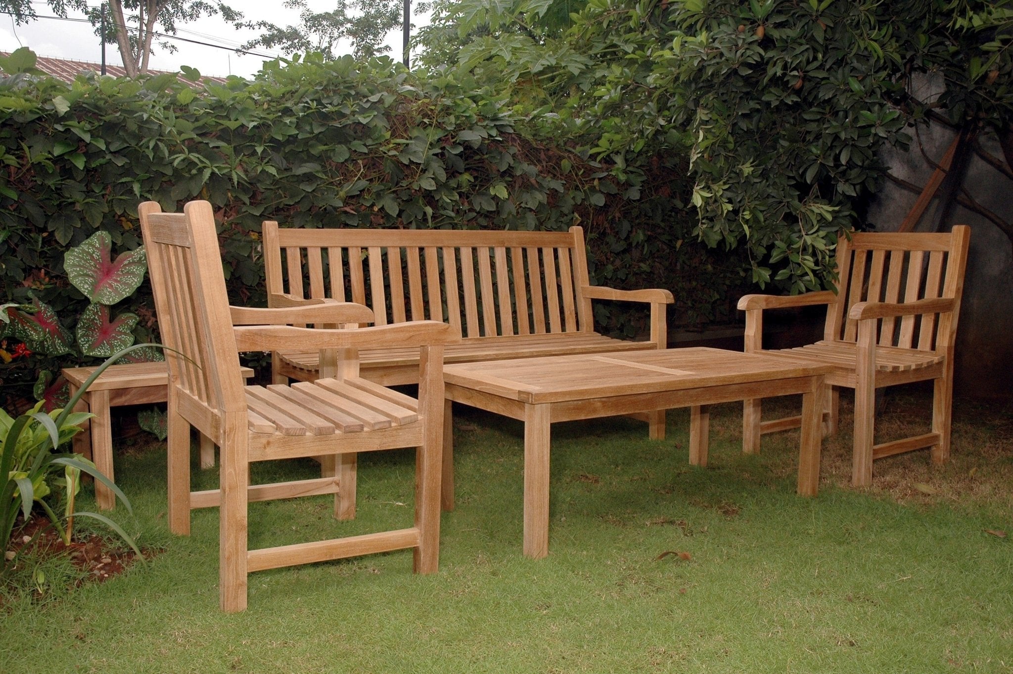Classic 3-Seater 5-Pieces Conversation Set - Molaix82045295047ClassicSet-44