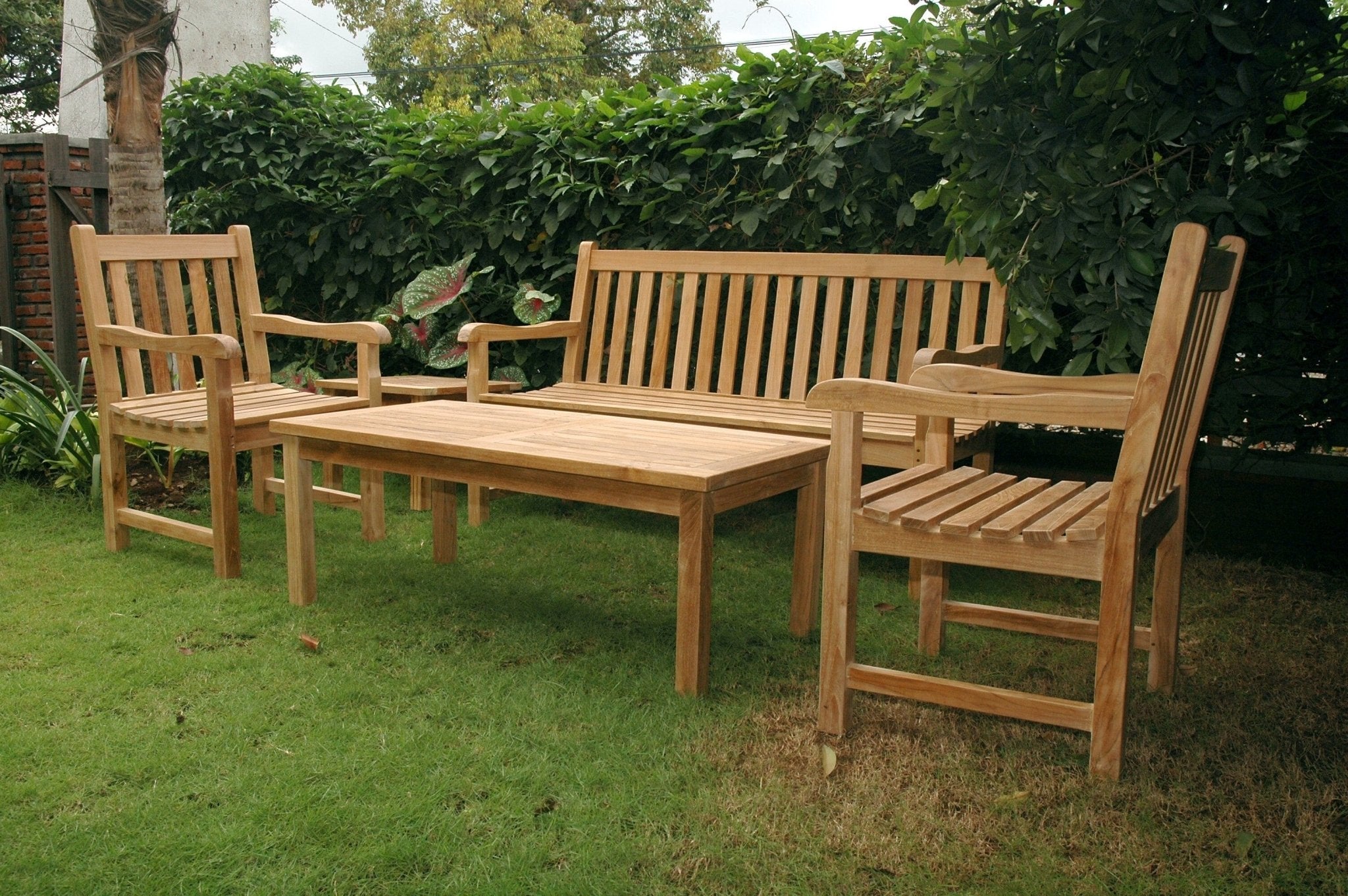 Classic 3-Seater 5-Pieces Conversation Set - Molaix82045295047ClassicSet-44
