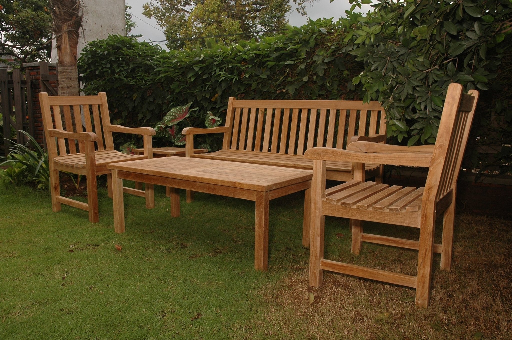 Classic 3-Seater 5-Pieces Conversation Set - Molaix82045295047ClassicSet-44