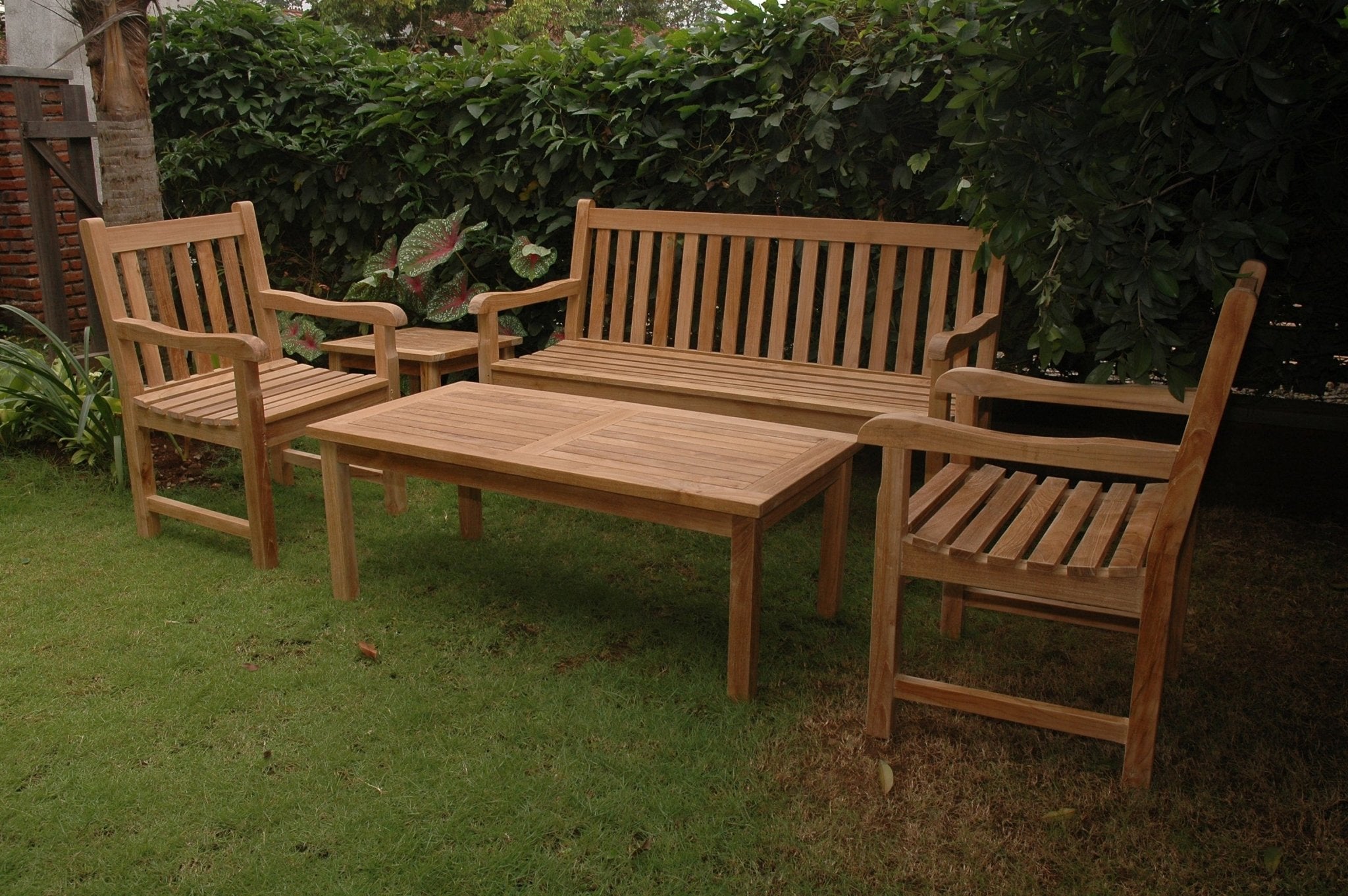 Classic 3-Seater 5-Pieces Conversation Set - Molaix82045295047ClassicSet-44