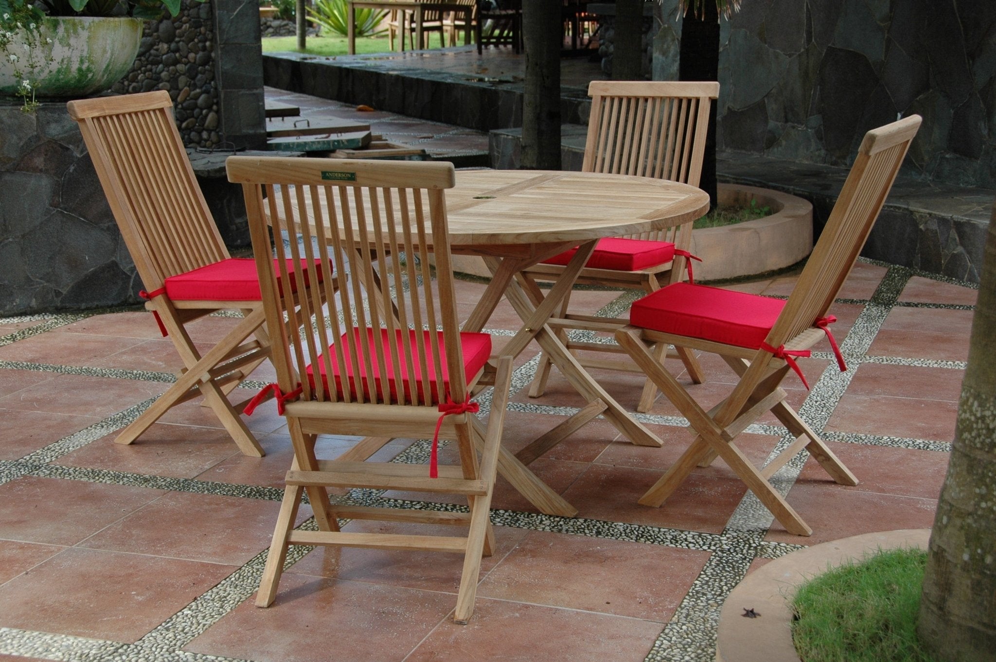 Classic Bahama 5-Pieces Folding Dining Set - Molaix82045294675BahamaSet-107