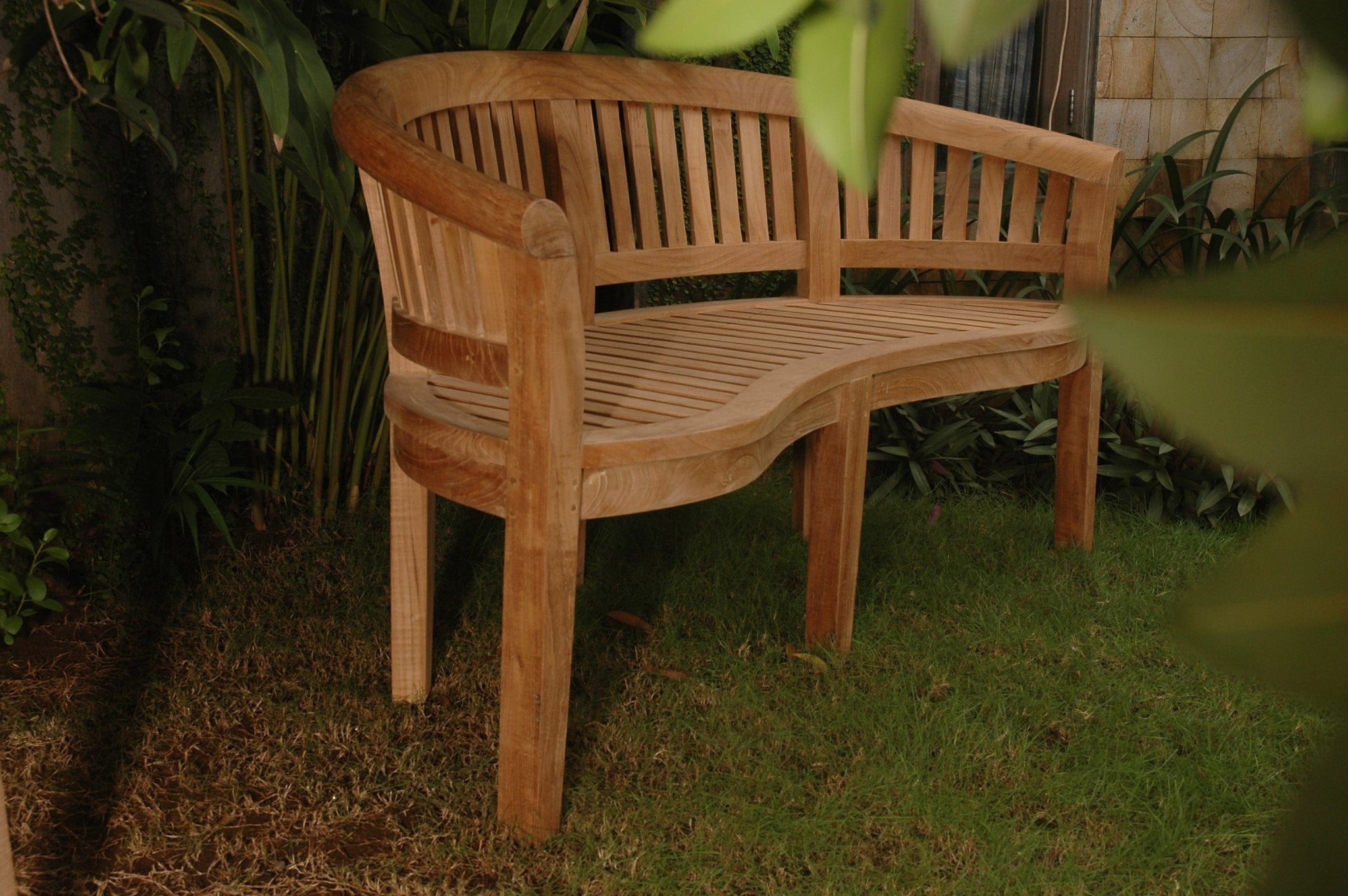 Curve 3 Seater Bench Extra Thick Wood - Molaix82045289411CurveBH-005CT