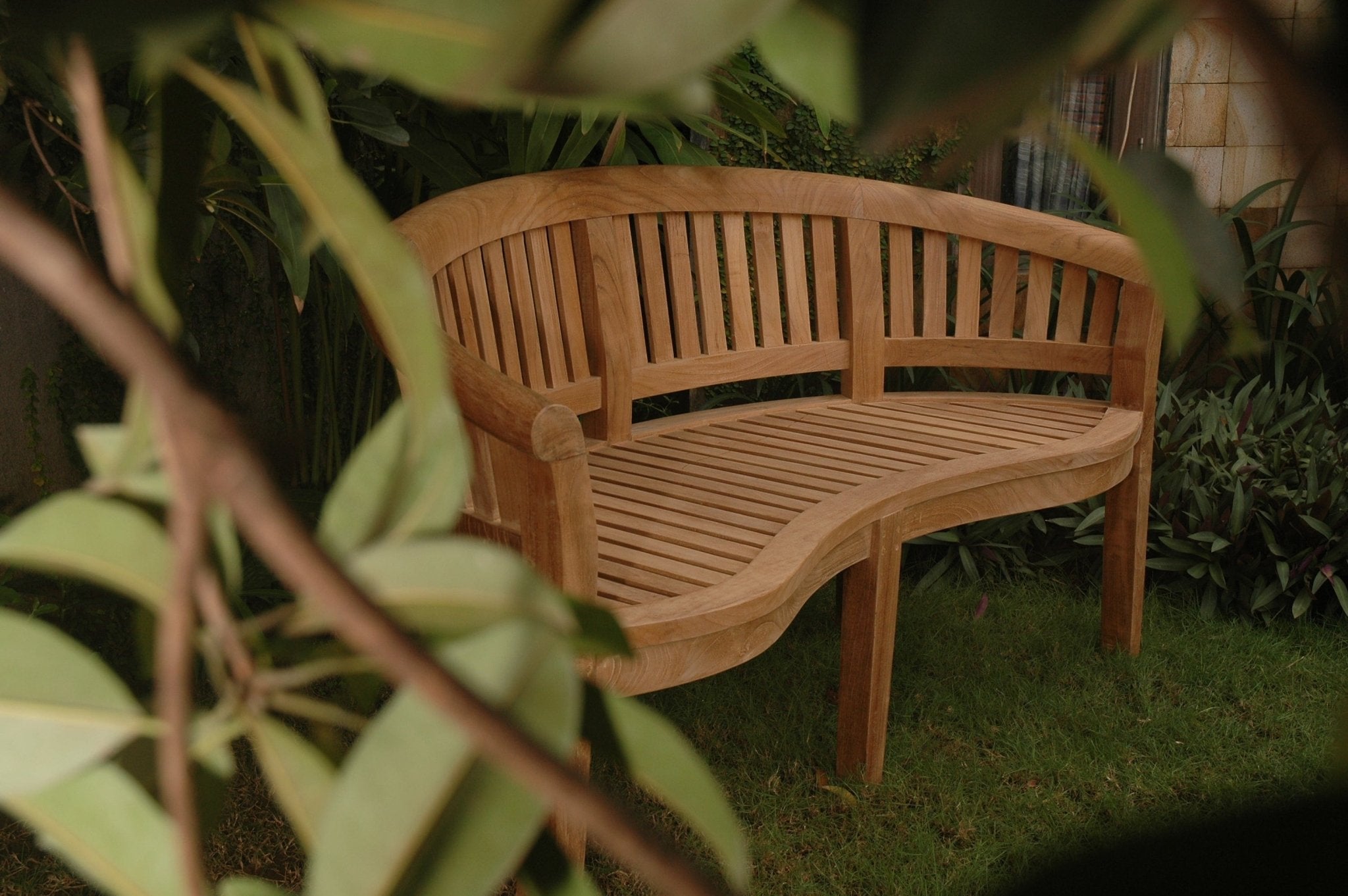 Curve 3 Seater Bench Extra Thick Wood - Molaix82045289411CurveBH-005CT