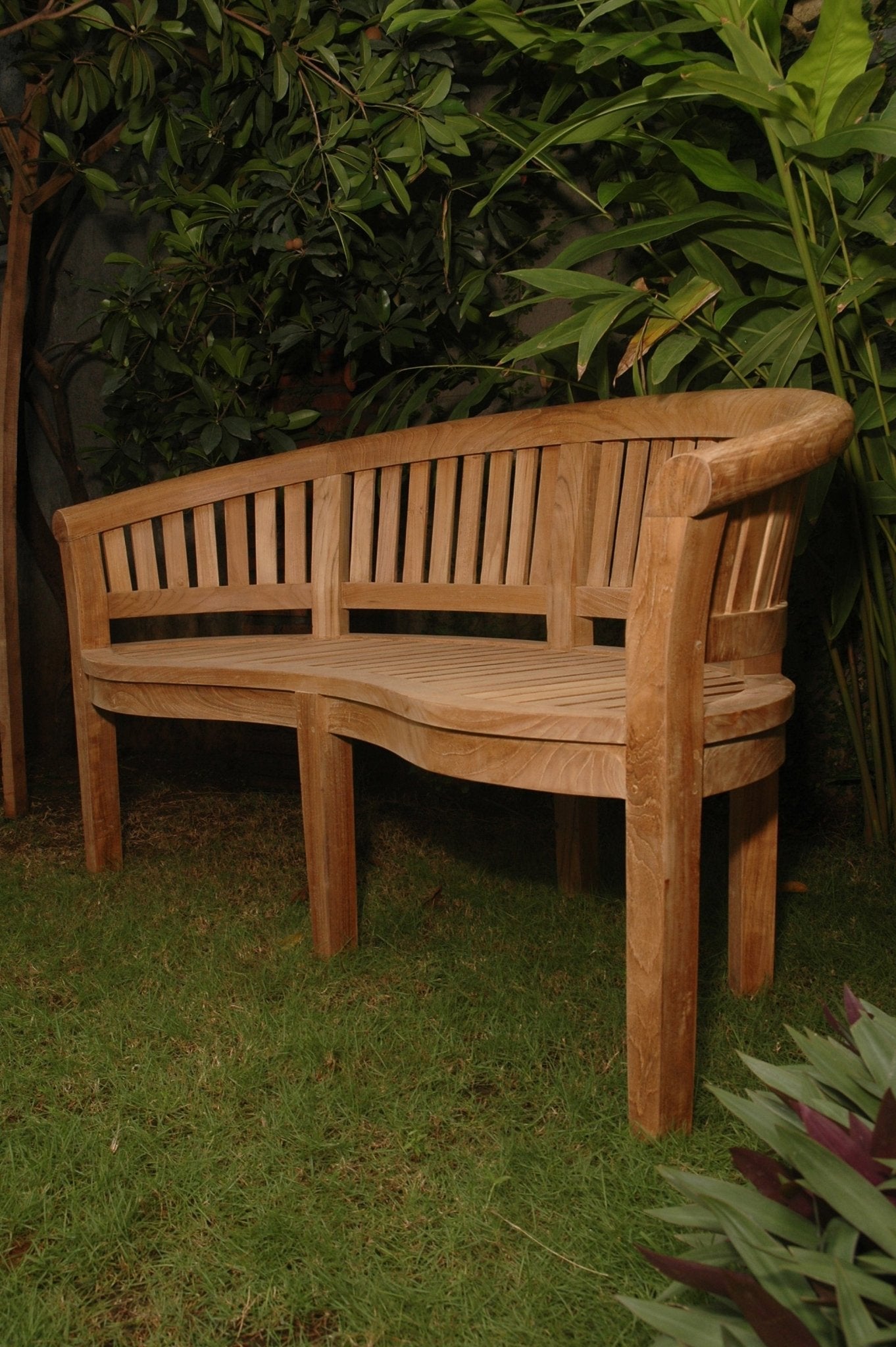 Curve 3 Seater Bench Extra Thick Wood - Molaix82045289411CurveBH-005CT