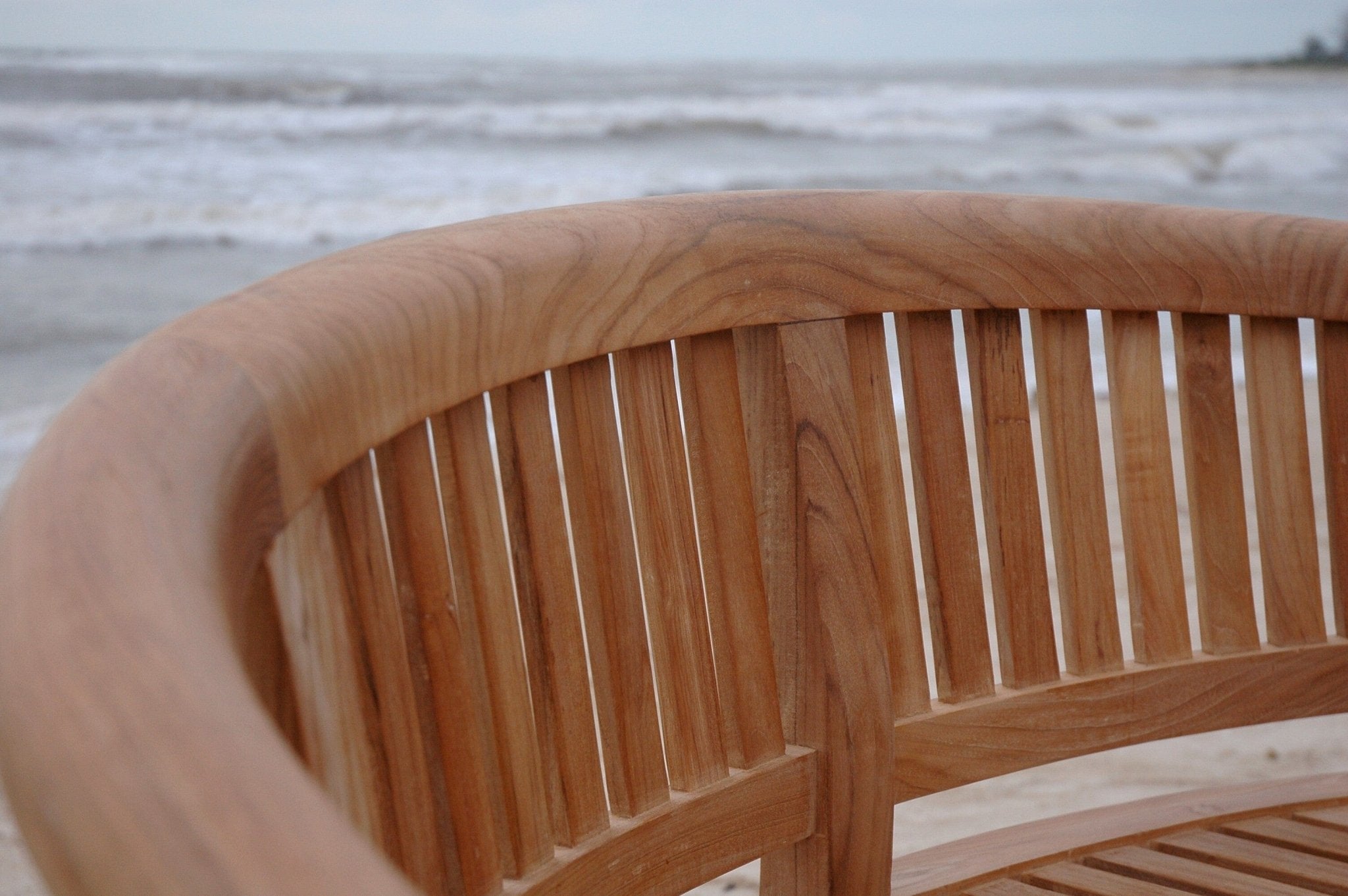 Curve 3 Seater Bench Extra Thick Wood - Molaix82045289411CurveBH-005CT