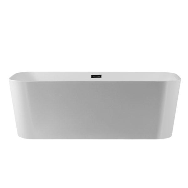 Dakota Free Standing Rounded Rectangle Tub in White 67″ x 31″ x 23″ - DST-FSRCC01W - Molaix601946607225Free Standing BathtubDST-FSRCC01W