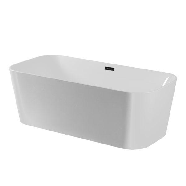 Dakota Free Standing Rounded Rectangle Tub in White 67″ x 31″ x 23″ - DST-FSRCC01W - Molaix601946607225Free Standing BathtubDST-FSRCC01W