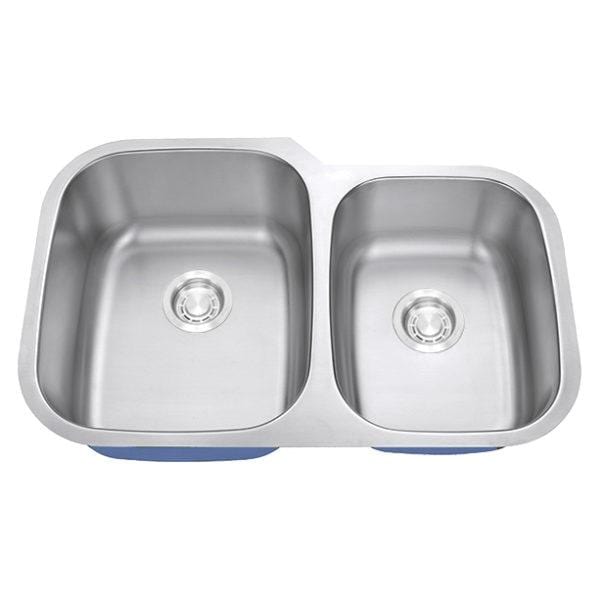 Dakota Signature 60/40 Double Bowl 32" Kitchen Sink w/ Grids - DSR-6040 - Molaix601946607294Kitchen SinksDSR-6040