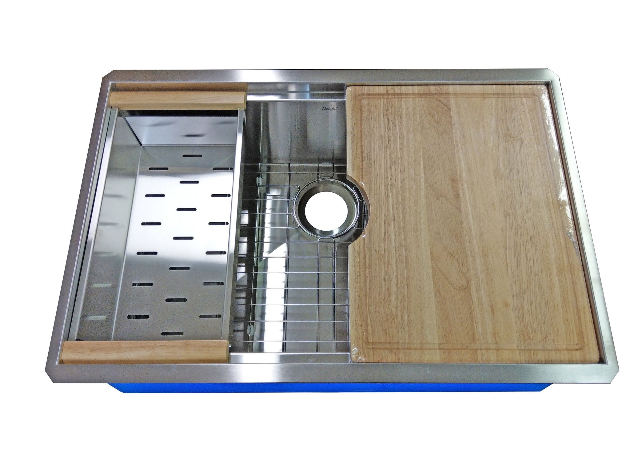 Dakota Signature L- Series 33" Ledge Single Bowl Stainless Steel Kitchen Sink - DSL-3319 - Molaix601946607539Kitchen SinksDSL-3319
