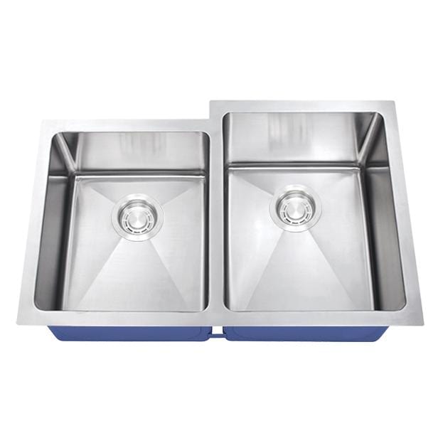 Dakota Signature Micro Radius Kitchen Sink 30.75″ Double Bowl Offset 40/60 w/ Grids - DSM-4060-1 - Molaix601946607614Kitchen SinksDSM-4060-1