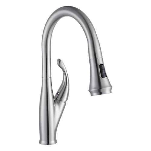Dakota Signature Series 18″ Tall Dual Function Pull-Down handle with an Elegant Modern Style Faucet - MolaixKitchen FaucetsDSF-18KPO00BN