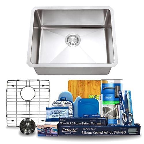 Dakota Signature Series Micro Radius Stainless Steel Kitchen Sink - DSM-2318 - Molaix601946607812Kitchen SinksDSM-2318