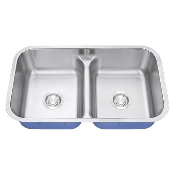 Dakota Signature Stainless Steel 50/50 Double Bowl Low Divide 32" Kitchen Sink w/ Grids - DSR-5050LD - Molaix601946607911Kitchen SinksDSR-5050LD