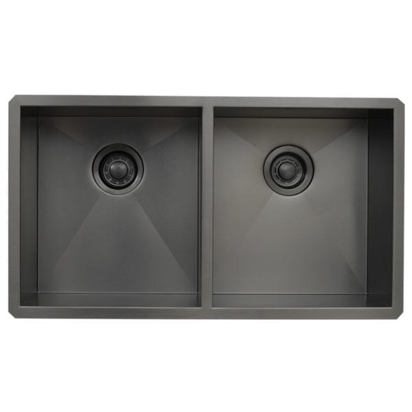 Dakota Signature Zero Radius 16g 50/50 32″x18″ w/ Grids - DSZ-5050 - Molaix601946607928Kitchen SinksDSZ-5050