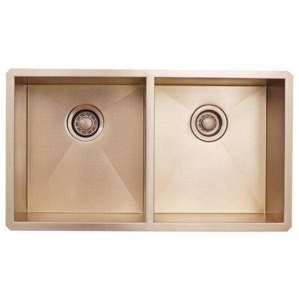 Dakota Signature Zero Radius 16g 50/50 32″x18″ w/ Grids - DSZ-5050 - Molaix601946607928Kitchen SinksDSZ-5050