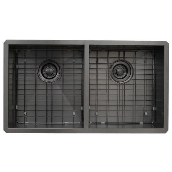Dakota Signature Zero Radius 16g 50/50 32″x18″ w/ Grids - DSZ-5050 - Molaix601946607928Kitchen SinksDSZ-5050