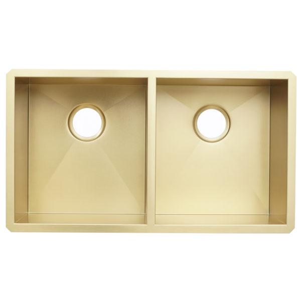 Dakota Signature Zero Radius 16g 50/50 32″x18″ w/ Grids - DSZ-5050 - Molaix601946607928Kitchen SinksDSZ-5050