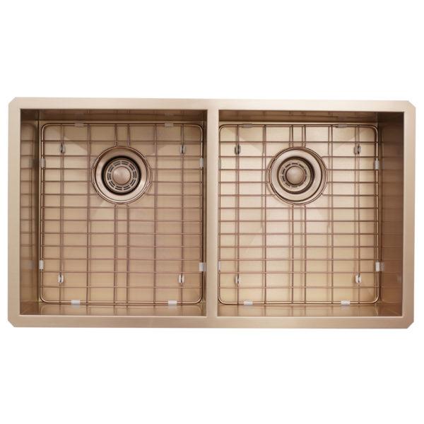 Dakota Signature Zero Radius 16g 50/50 32″x18″ w/ Grids - DSZ-5050 - Molaix601946607928Kitchen SinksDSZ-5050