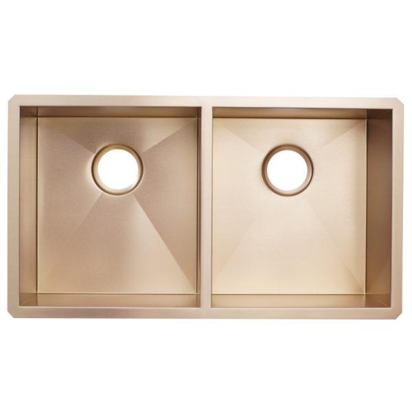 Dakota Signature Zero Radius 16g 50/50 32″x18″ w/ Grids - DSZ-5050 - Molaix601946607928Kitchen SinksDSZ-5050
