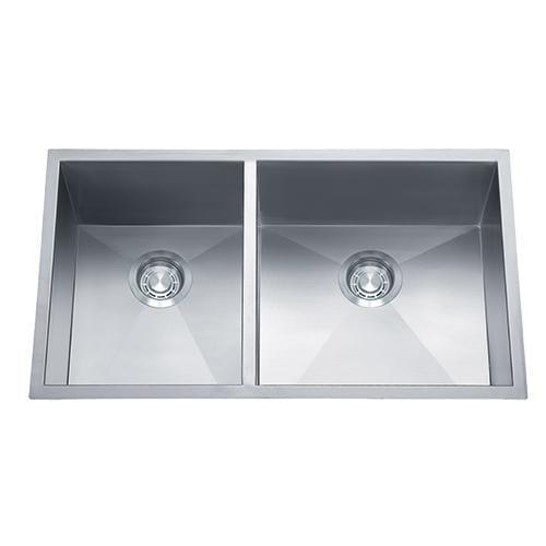 Dakota Signature Zero Radius 32″ Double Bowl 40/60 Kitchen Sink w/ Grids - DSZ-4060 - Molaix601946607966Kitchen SinksDSZ-4060