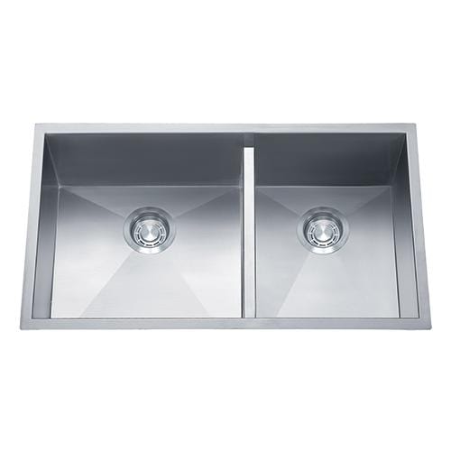 Dakota Signature Zero Radius 32″ Double Bowl 70/30 Kitchen Sink w/ Grids - DSZ-7030 - Molaix601946607973Kitchen SinksDSZ-7030