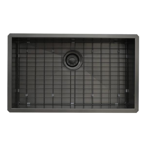 Dakota Signature Zero Radius Single Bowl 30″ Kitchen Sink w/ grid - DSZ-3018 - Molaix601946608093Kitchen SinksDSZ-3018