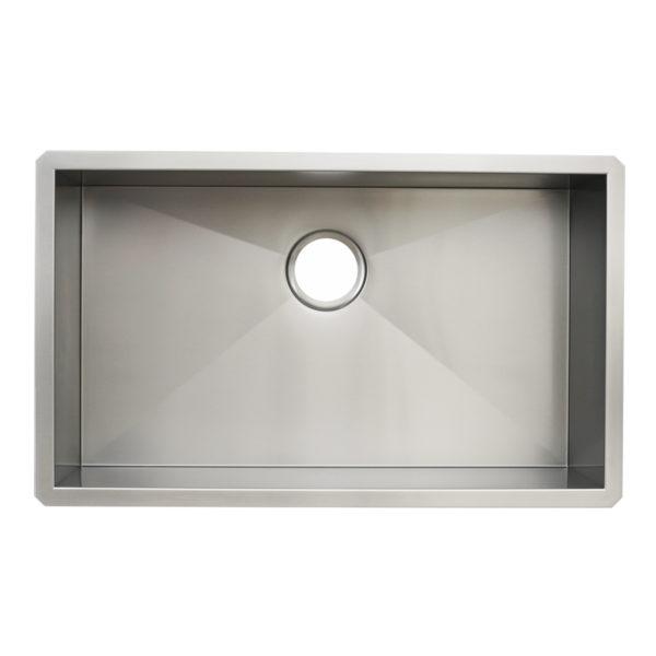 Dakota Signature Zero Radius Single Bowl 30″ Kitchen Sink w/ grid - DSZ-3018 - Molaix601946608093Kitchen SinksDSZ-3018