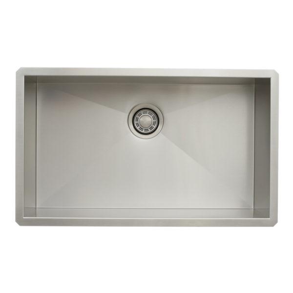 Dakota Signature Zero Radius Single Bowl 30″ Kitchen Sink w/ grid - DSZ-3018 - Molaix601946608093Kitchen SinksDSZ-3018