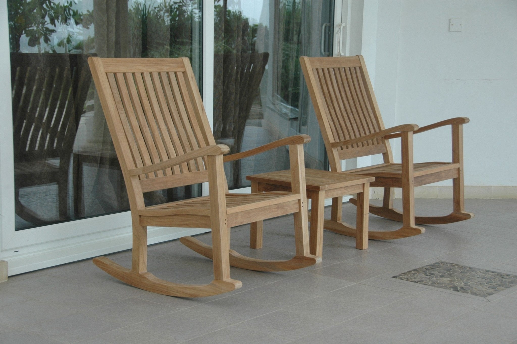 Del-Amo Bahama 3-Pieces Set with Square Side Table - Molaix82045295160Del-AmoSet-4
