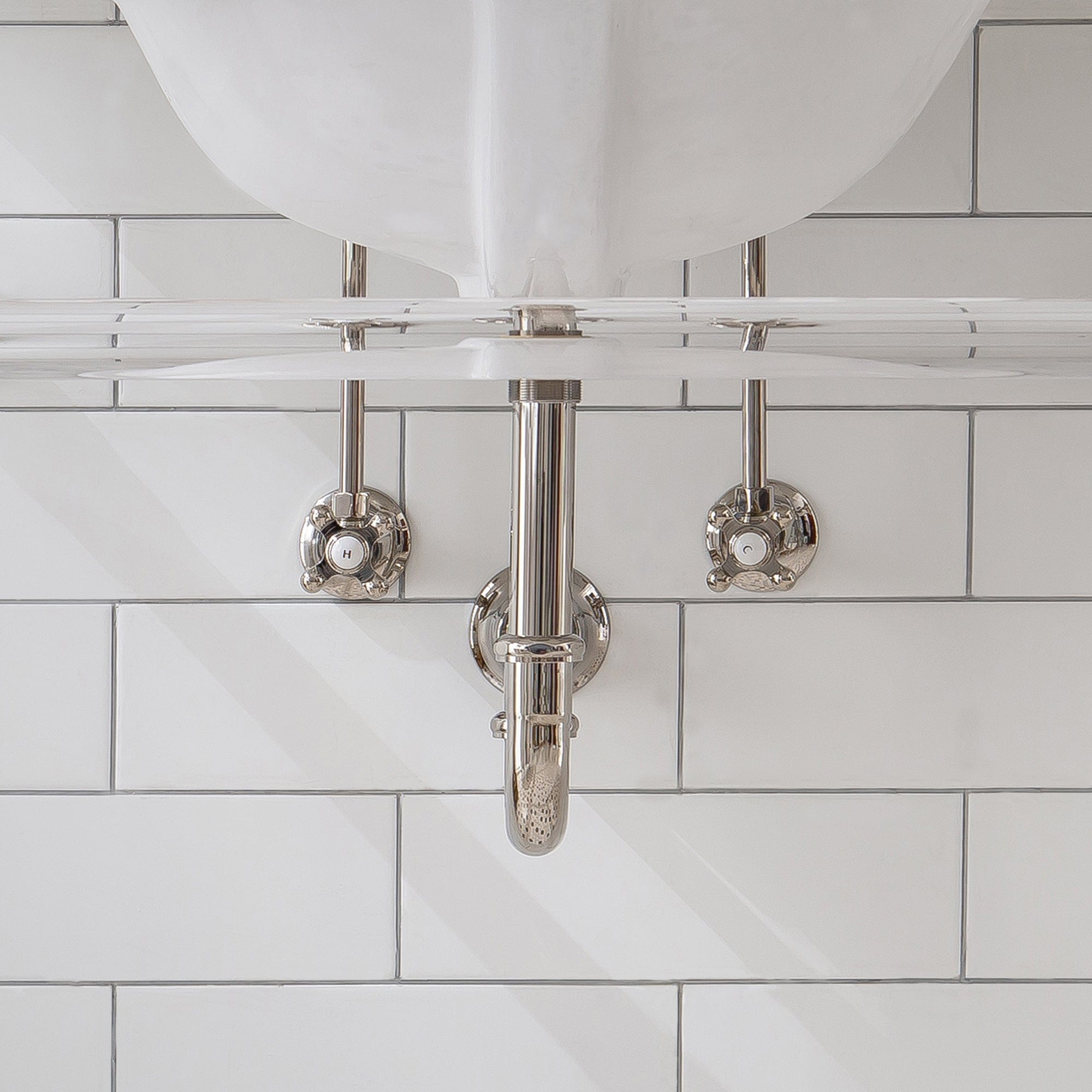 Empire 30 Inch Wide Single Wash Stand, P-Trap, and Counter Top with Basin included in Polished Nickel (PVD) Finish - Molaix732030762565EP30C-0500