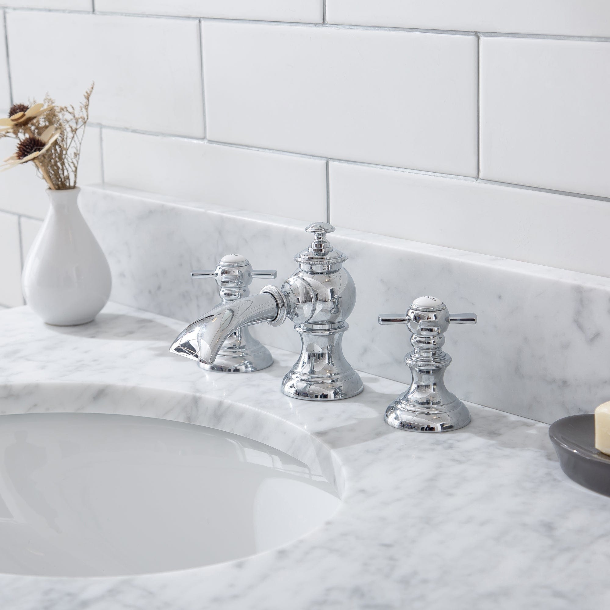 Empire 30 Inch Wide Single Wash Stand, P-Trap, Counter Top with Basin, and F2-0013 Faucet included in Chrome Finish - Molaix732030762602EP30D-0113