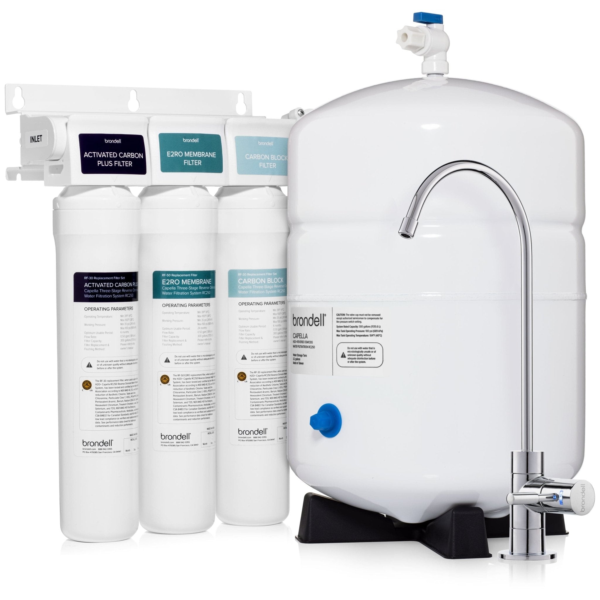 H2O+ Capella RC250 Reverse Osmosis Water Filtration System - Molaix - Molaix819911013746H2O+ UNDERCOUNTERRC250