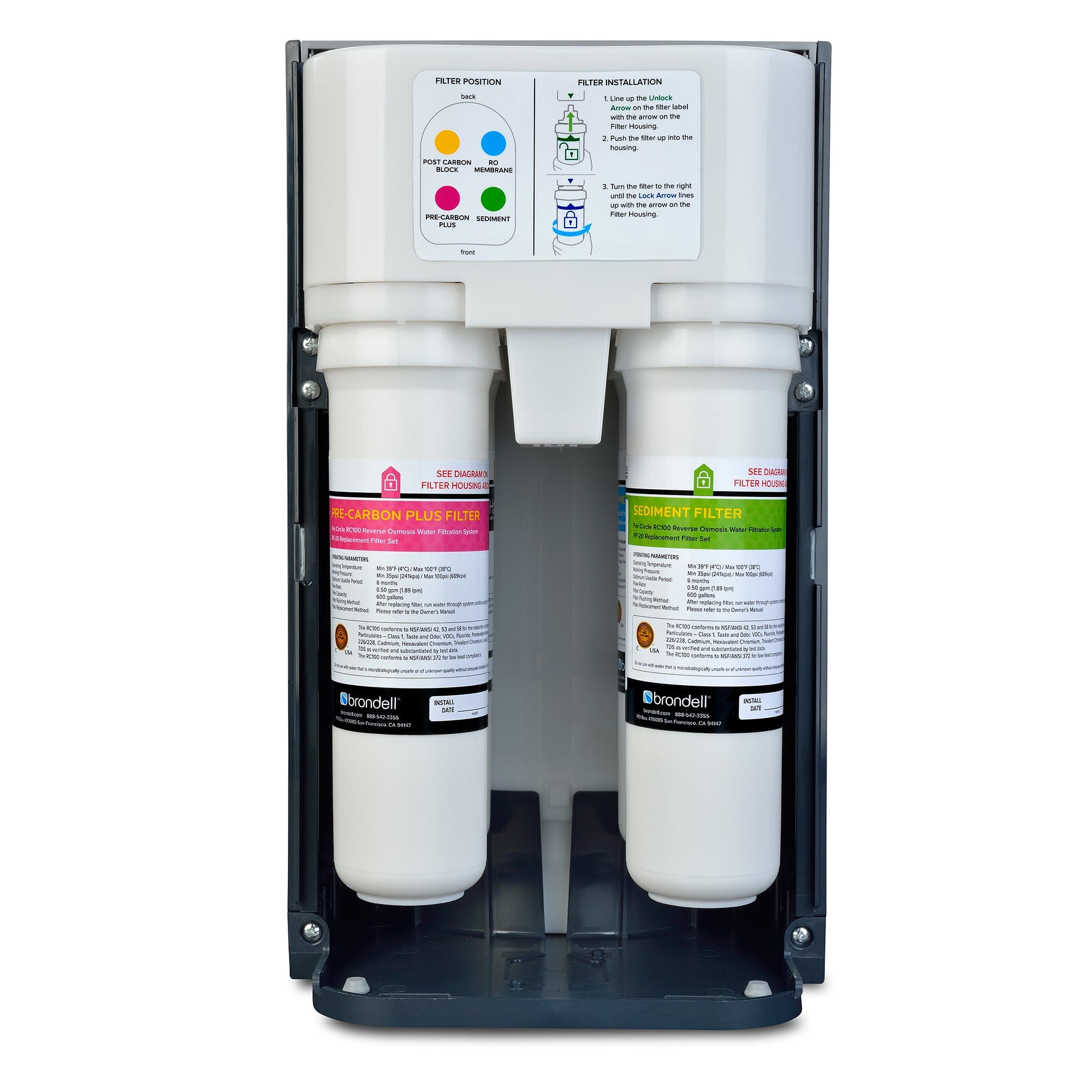 H2O+ Circle Reverse Osmosis System RC100 - Molaix - Molaix819911013593H2O+ UNDERCOUNTERRC100